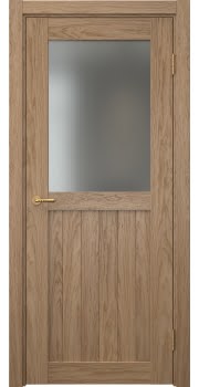 Межкомнатная дверь Vetus Loft 13.2 шпон дуб светлый, матовое стекло — 0204