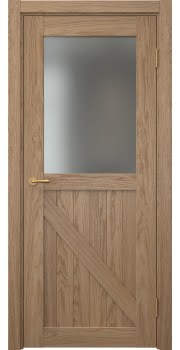 Межкомнатная дверь Vetus Loft 9.2 шпон дуб светлый, матовое стекло — 0301