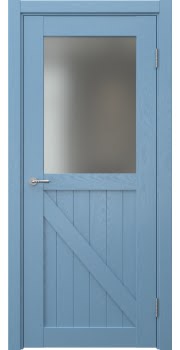 Дверь межкомнатная, Vetus Loft 9.2 (эмаль RAL 5024 по шпону ясеня, со стеклом)