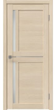 Дверь межкомнатная, Vilis 13 (экошпон лиственница кремовая, остекленная)