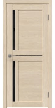 Дверь межкомнатная, Vilis 13 (экошпон лиственница кремовая, со стеклом)