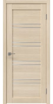 Межкомнатная дверь Vilis 21 экошпон лиственница кремовая, матовое стекло — 0046