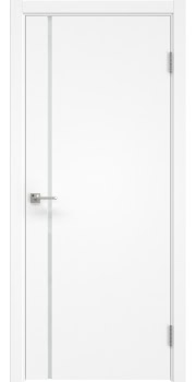 Межкомнатная дверь Vitrum 1.1 эмаль белая, триплекс белый — 0612