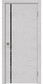 Дверь межкомнатная, Vitrum 1.1 (шпон ясень серый, со стеклом)