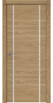 Межкомнатная дверь Vitrum 1.2 натуральный шпон дуба, триплекс белый — 639