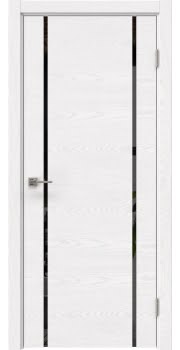 Дверь межкомнатная, Vitrum 1.2 (шпон ясень белый, со стеклом)