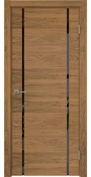Межкомнатная дверь Vitrum 1.2 шпон дуб шервуд, триплекс черный — 644