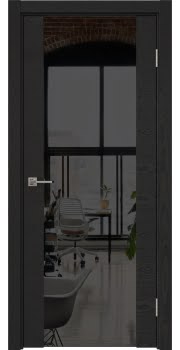 Межкомнатная дверь Vitrum 1.3 шпон ясень черный, триплекс черный — 677