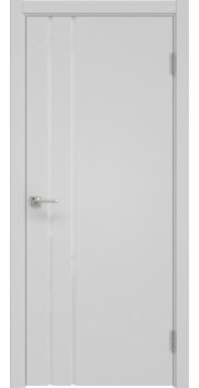 Межкомнатная дверь Vitrum 1.4 эмаль RAL 7047, триплекс белый — 678