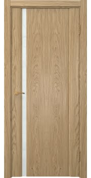 Межкомнатная дверь Vitrum 2.1 натуральный шпон дуба, триплекс белый — 705