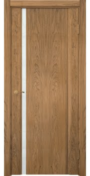 Межкомнатная дверь, Vitrum 2.1 (шпон дуб шервуд, остекленная)