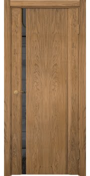 Межкомнатная дверь Vitrum 2.1 шпон дуб шервуд, триплекс черный — 712