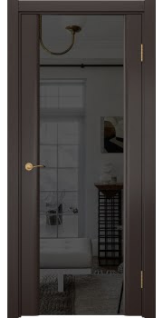 Дверь межкомнатная, Vitrum 2.3 (шпон венге, со стеклом)