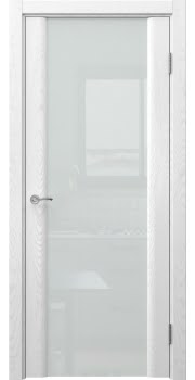 Межкомнатная дверь Vitrum 2.3 шпон ясень белый, триплекс белый — 757