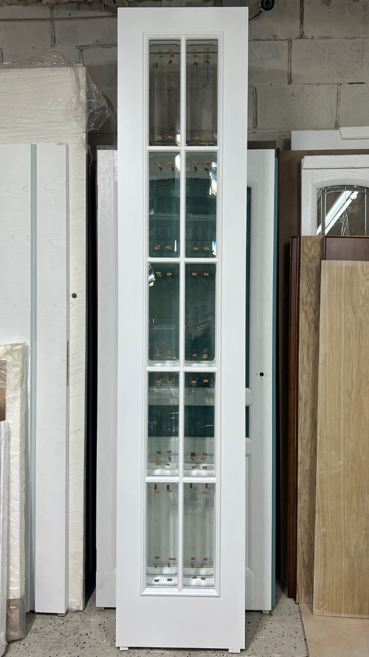 Эмалированная дверь с английской решеткой